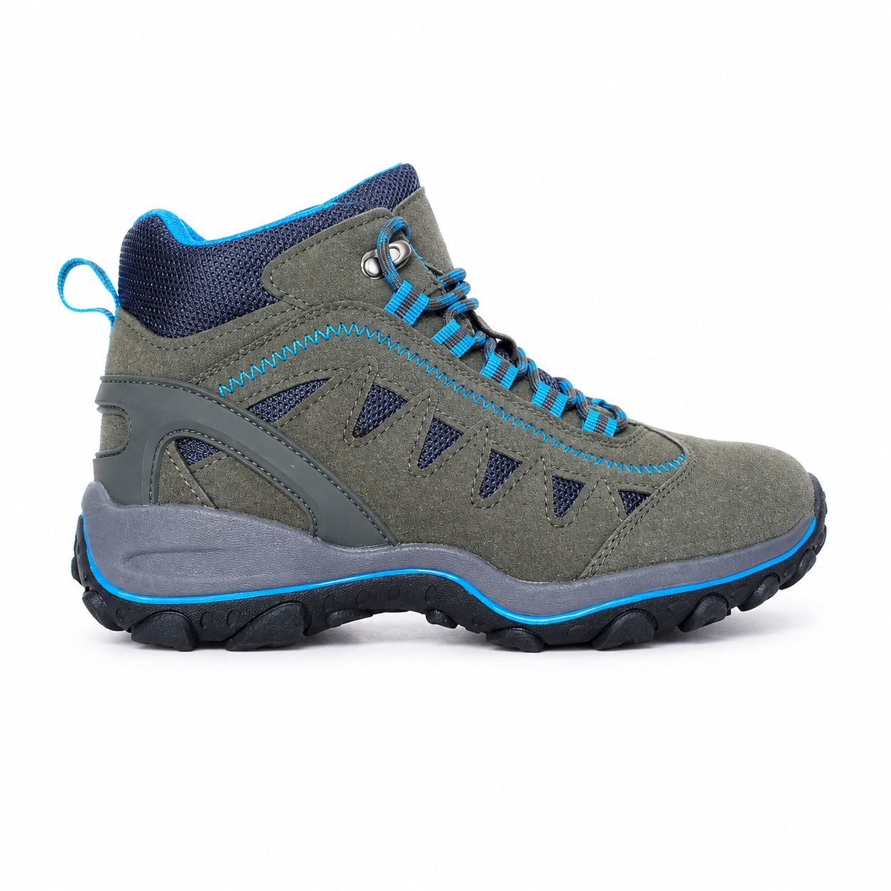 TREKKING MUJER GRIS/CELESTE